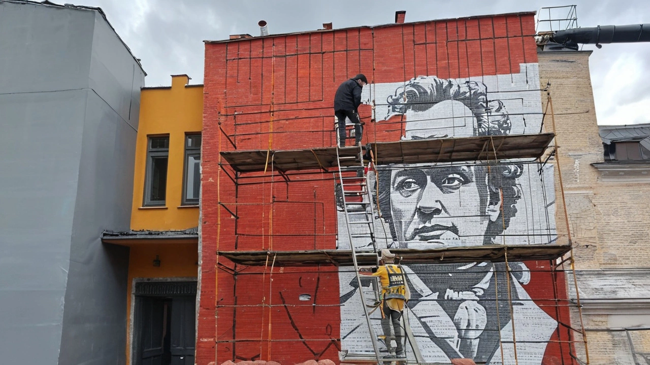 На фасаде библиотеки в Йошкар-Оле появится изображение Александра Сергеевича Пушкина — дань великому поэту