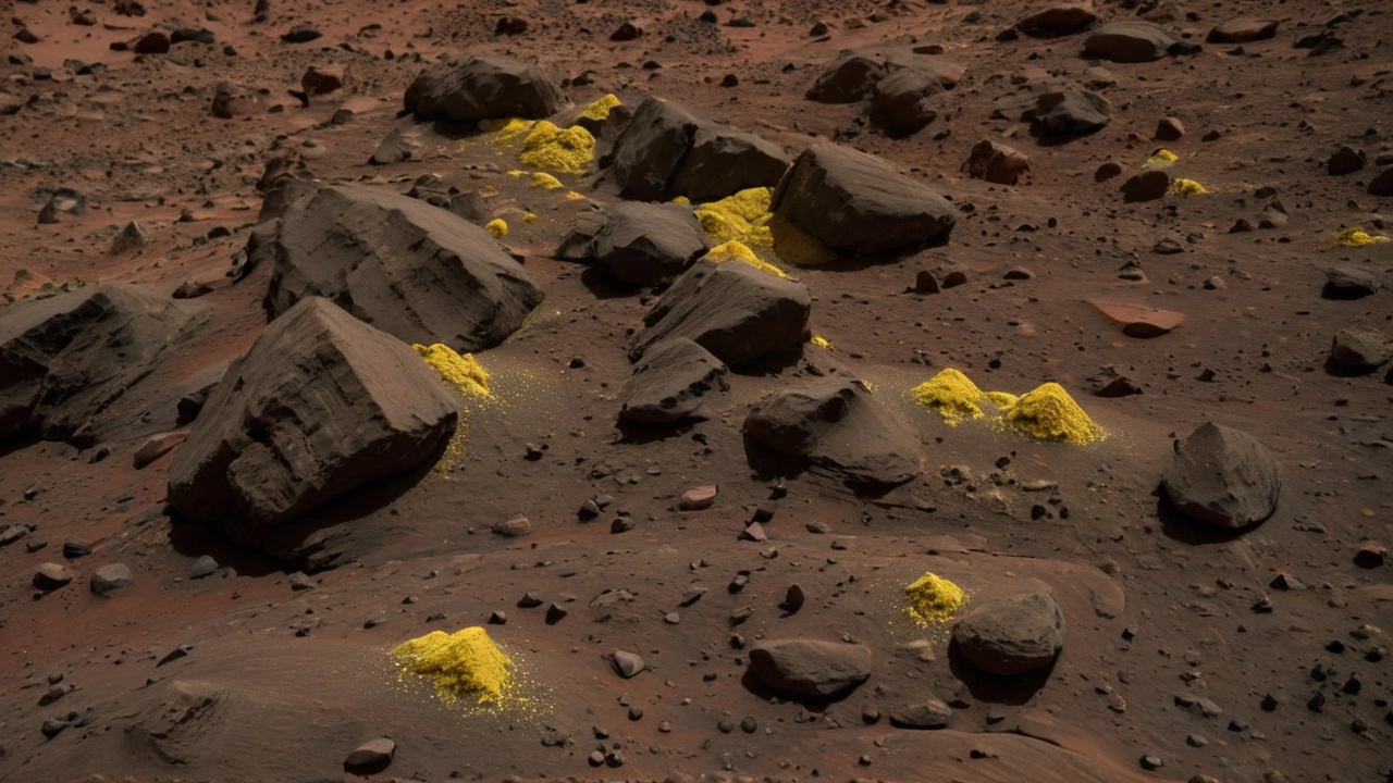 Новое открытие на Марсе: ровер Curiosity обнаружил чистые кристаллы серы