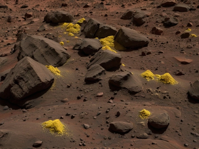 Новое открытие на Марсе: ровер Curiosity обнаружил чистые кристаллы серы